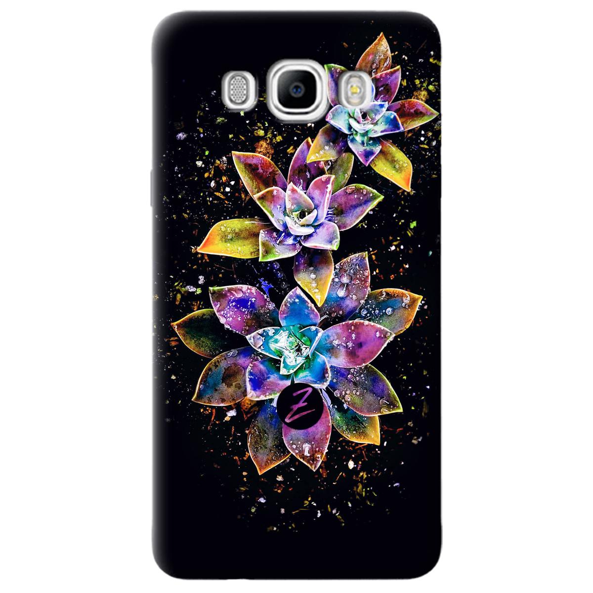 Силіконовий чохол Zorrov для Samsung Galaxy J7 2016 - Magical flowers (09330040085014255)