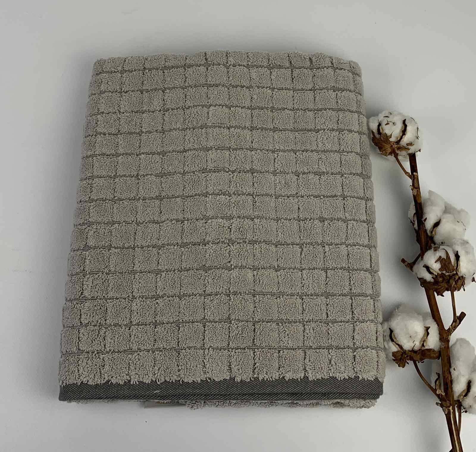 Полотенце Pupilla Arya Model-2 70x140 см Светло-серый (CN31432) - фото 1 Полотенце Pupilla Arya Model-2 70x140 см Светло-серый (CN31432) - фото 1