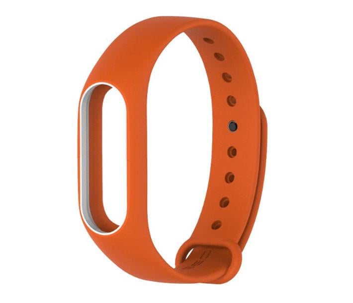 Силиконовый ремешок Primo для фитнес-браслета Xiaomi Mi Band 2 Orange/White (452665173)