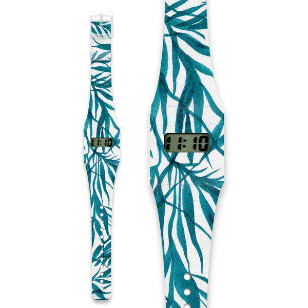 Наручные бумажные часы Pappwatch Palm Leafs Slim женские Электронные (ILP - PALM LEAFS Slim) - фото 3