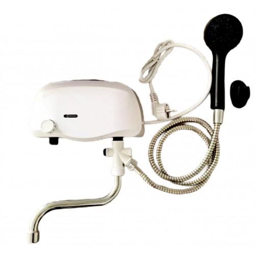 Проточний водонагрівач-душ Universal AQUA-JET електричний/термостатичний із терморегулятором 3,5 кВт (RY-GB-1) Проточний водонагрівач-душ Universal AQUA-JET електричний/термостатичний із терморегулятором 3,5 кВт (RY-GB-1)