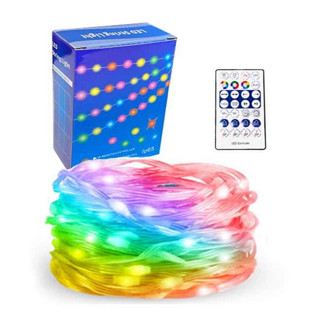 Гирлянда умная музыкальная RGB Bluetooth светодиодная новогодняя 5V 2F USB многоцветная 10 м