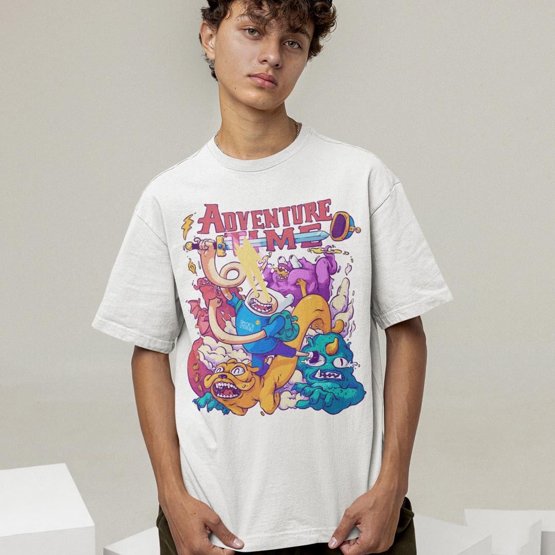 Футболка унисекс Adventure Time Finn XL Белый (00000005428)