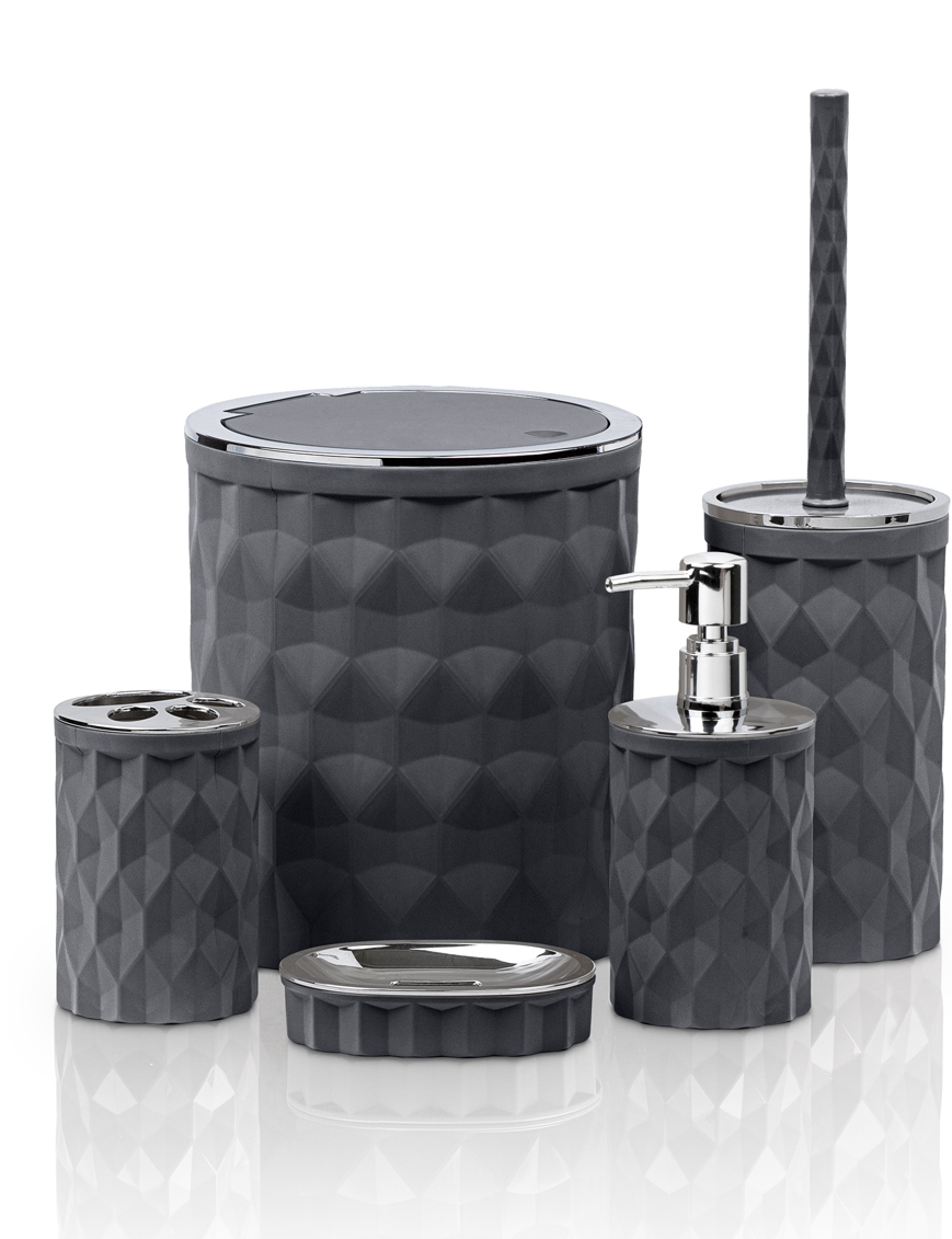 Набор аксессуаров для ванной комнаты Chomik OKY4672 5 шт. Серый