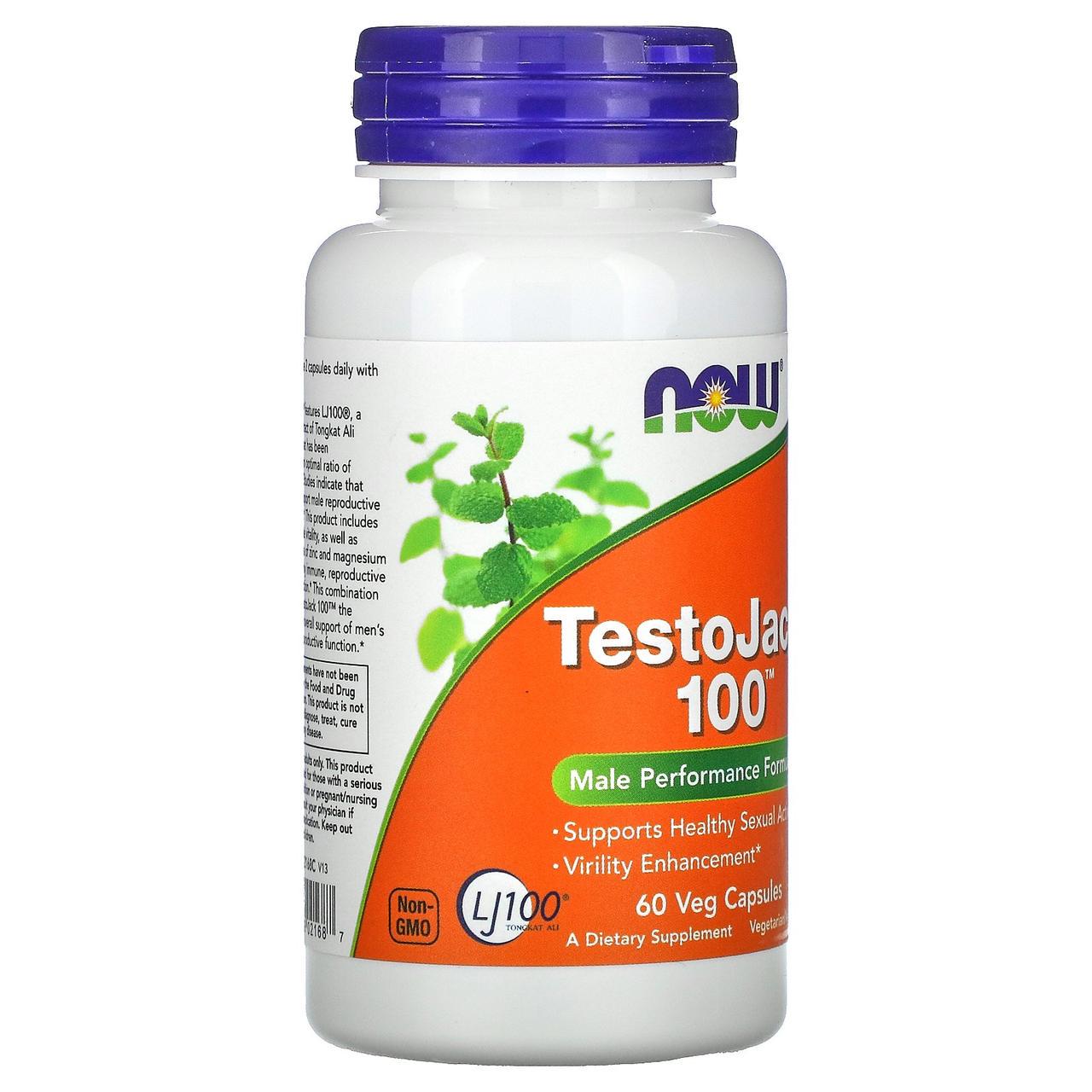 Добавка для мужчин Testo Jack 100 Now Foods 60 капсул - фото 3