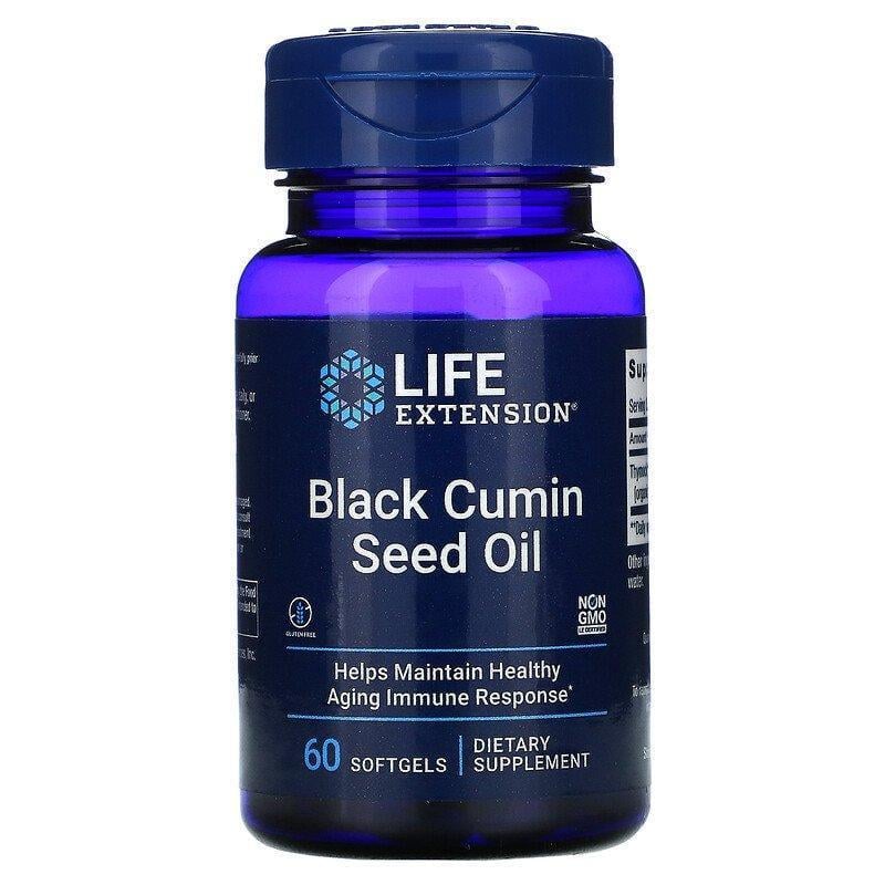 Масло семян черного тмина Life Extension Black Cumin Seed Oil 60 желатиновых капс.