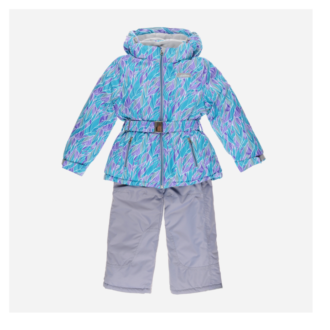 Детский зимний комплект для девочки Baby Line Z-107-17 Hilda 128 см Бирюзовый с серым (ROZ6205001340)