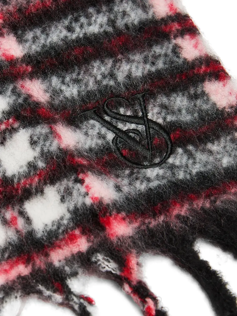 ᐉ Шарф Victoria's Secret Blanket Scarf Чорний у клітинку