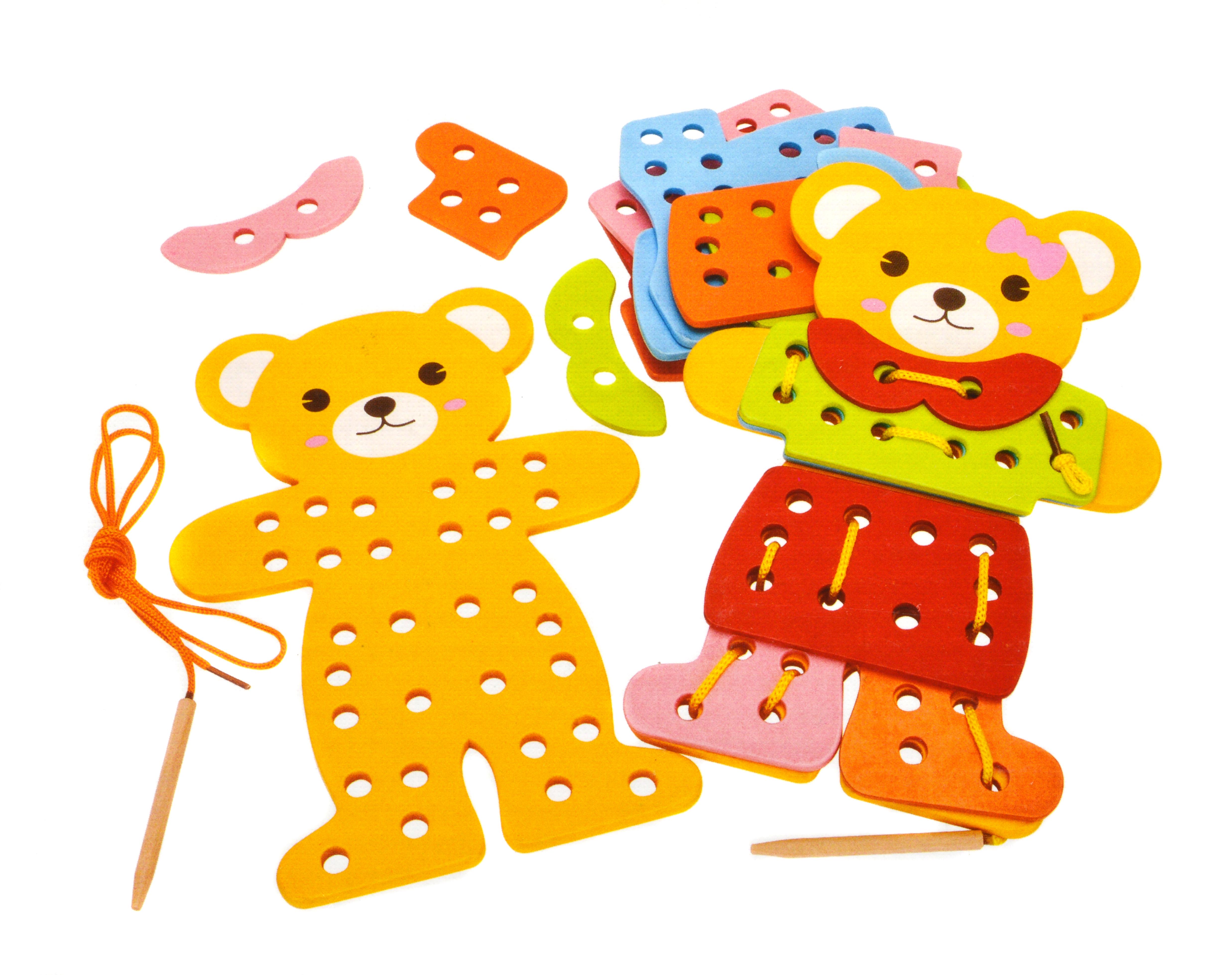 Шнуровка деревянная мешки с одеждой (31335)