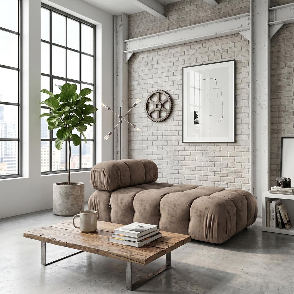 Диван модульный Bradley 150х90х70 см Coffee Brown спинка (rich_sofa_00018)