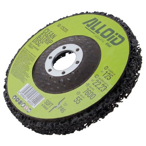 Круг зачистный Alloid Коралл мягкий 125x22,2 мм Черный (00000061438)