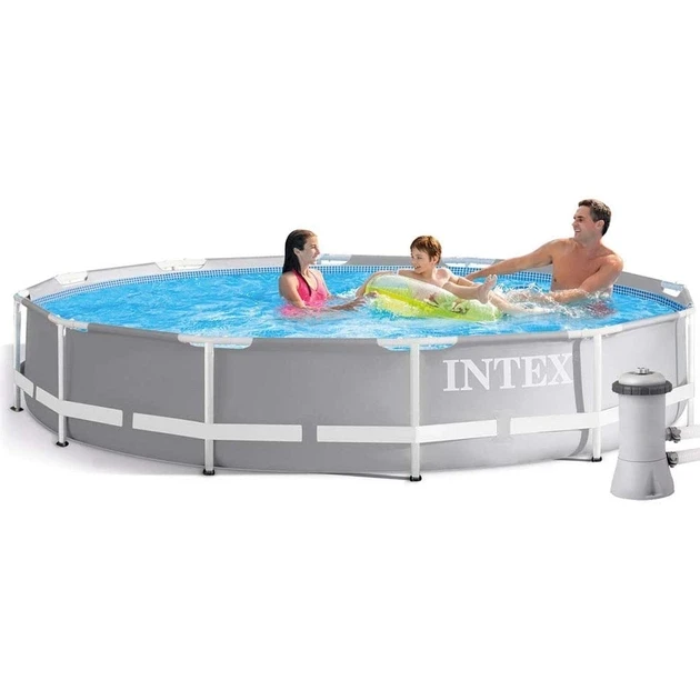 Басейн каркасний Intex 26710 з тентом 5378 л 366x76 см (35575040)