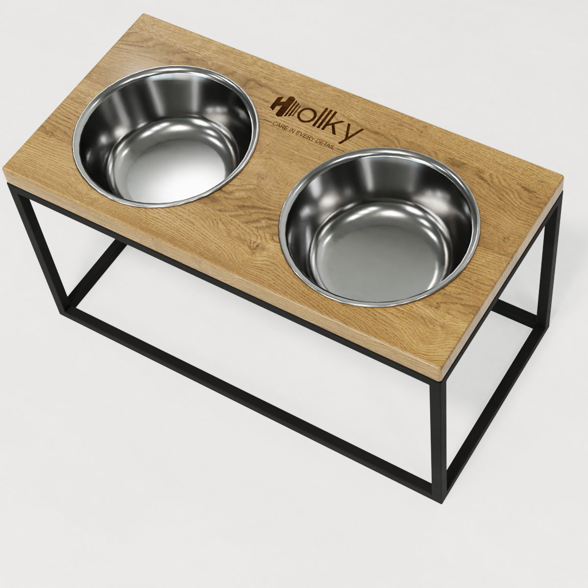 Миски на подставке для средних и больших собак Hollky Base L 2х0,95 л (BL-422120-BLNT) - фото 4 Миски на подставке для средних и больших собак Hollky Base L 2х0,95 л (BL-422120-BLNT) - фото 4