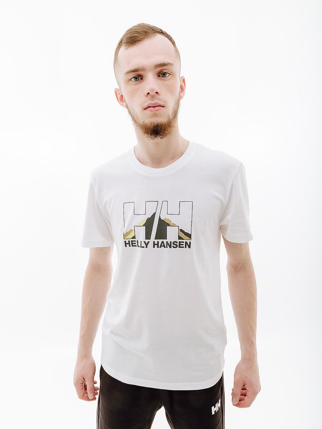 Футболка мужская Helly Hansen NORD GRAPHIC T-SHIRT L Белый (7d62978-002 L)