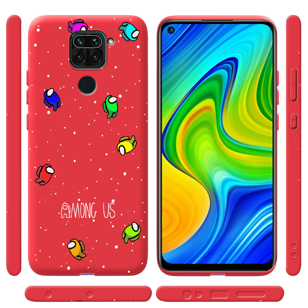 Чохол Boxface Xiaomi Redmi Note 9 Among Us Invisible Червоний силікон  (39801-bk76-41193) - фото 2