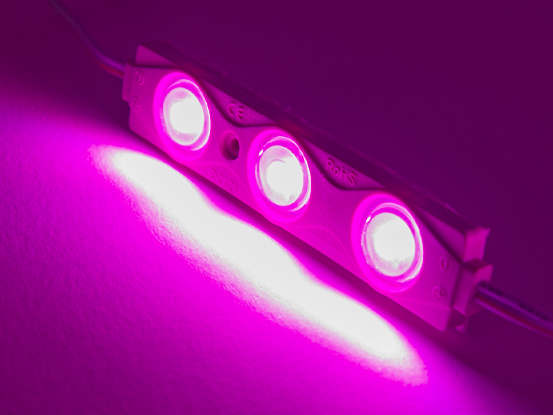 Модуль світлодіодний LEDUA 2835-3smd 12V IP65 1,5 Вт з лінзою Рожевий (2793) - фото 5 Модуль світлодіодний LEDUA 2835-3smd 12V IP65 1,5 Вт з лінзою Рожевий (2793) - фото 5