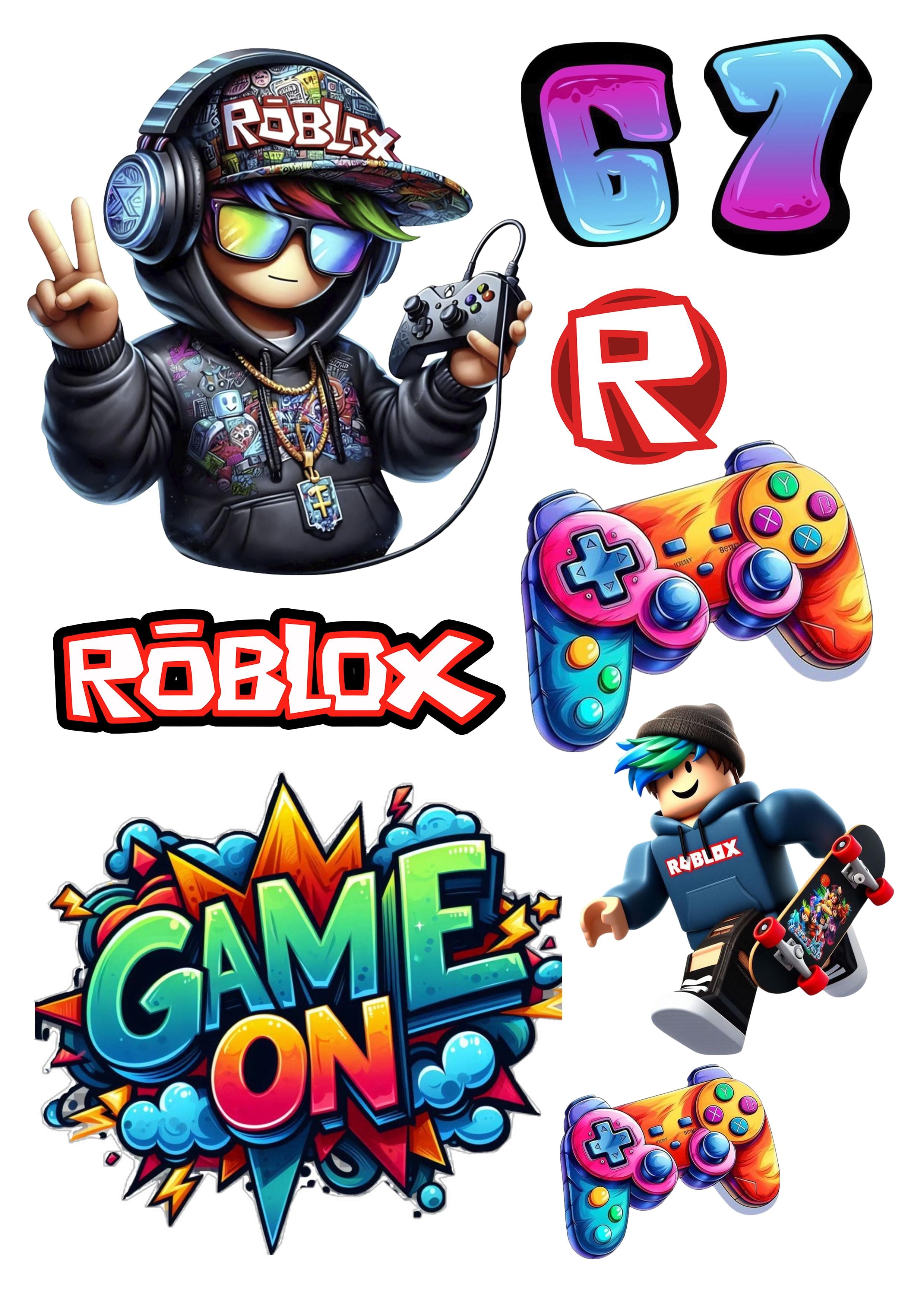 Папір вафельний для торта Roblox їстівний декор А4 (1002264201)