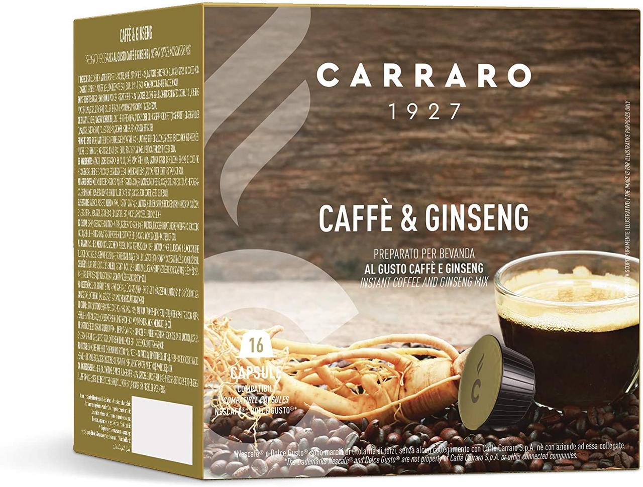 Кофе в капсулах Dolce Gusto Carraro Coffee and Ginseng 16 шт. (c144051) Кофе в капсулах Dolce Gusto Carraro Coffee and Ginseng 16 шт. (c144051)