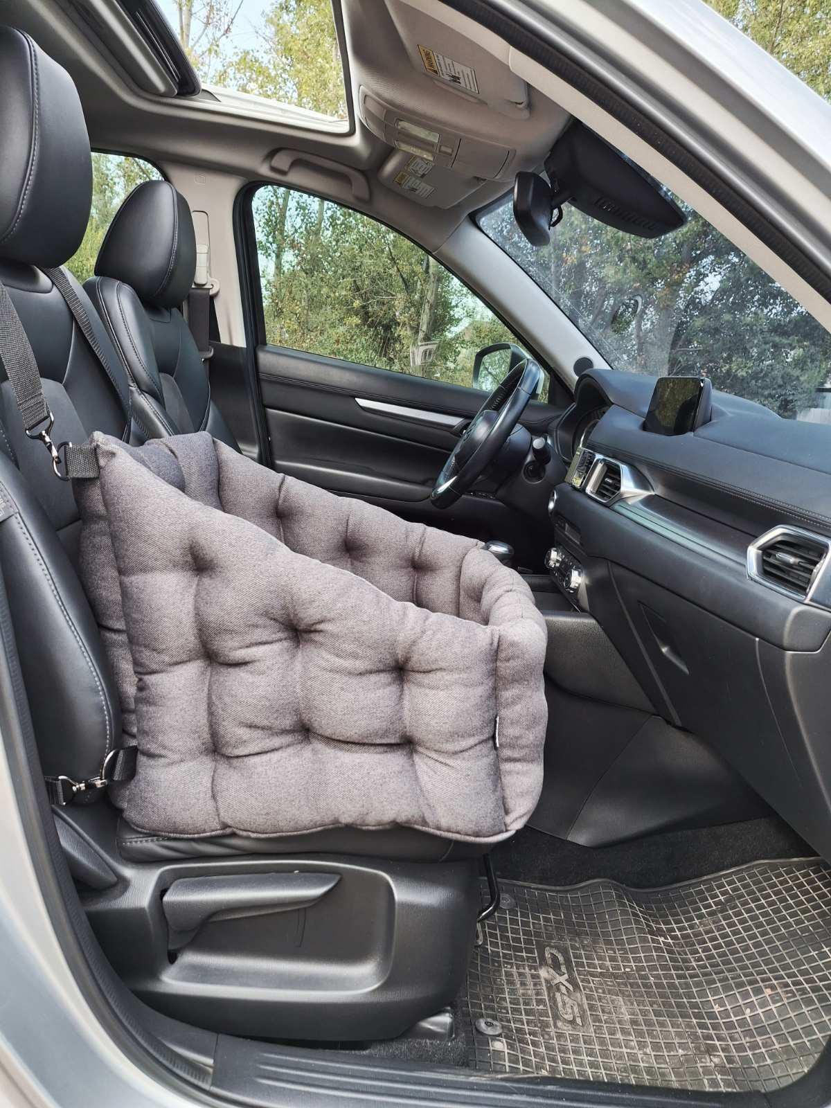 Автомобільне крісло для собак Huge and Tiny зі знімними ременями 50x45 см Темно-сірий - фото 8 Автомобільне крісло для собак Huge and Tiny зі знімними ременями 50x45 см Темно-сірий - фото 8