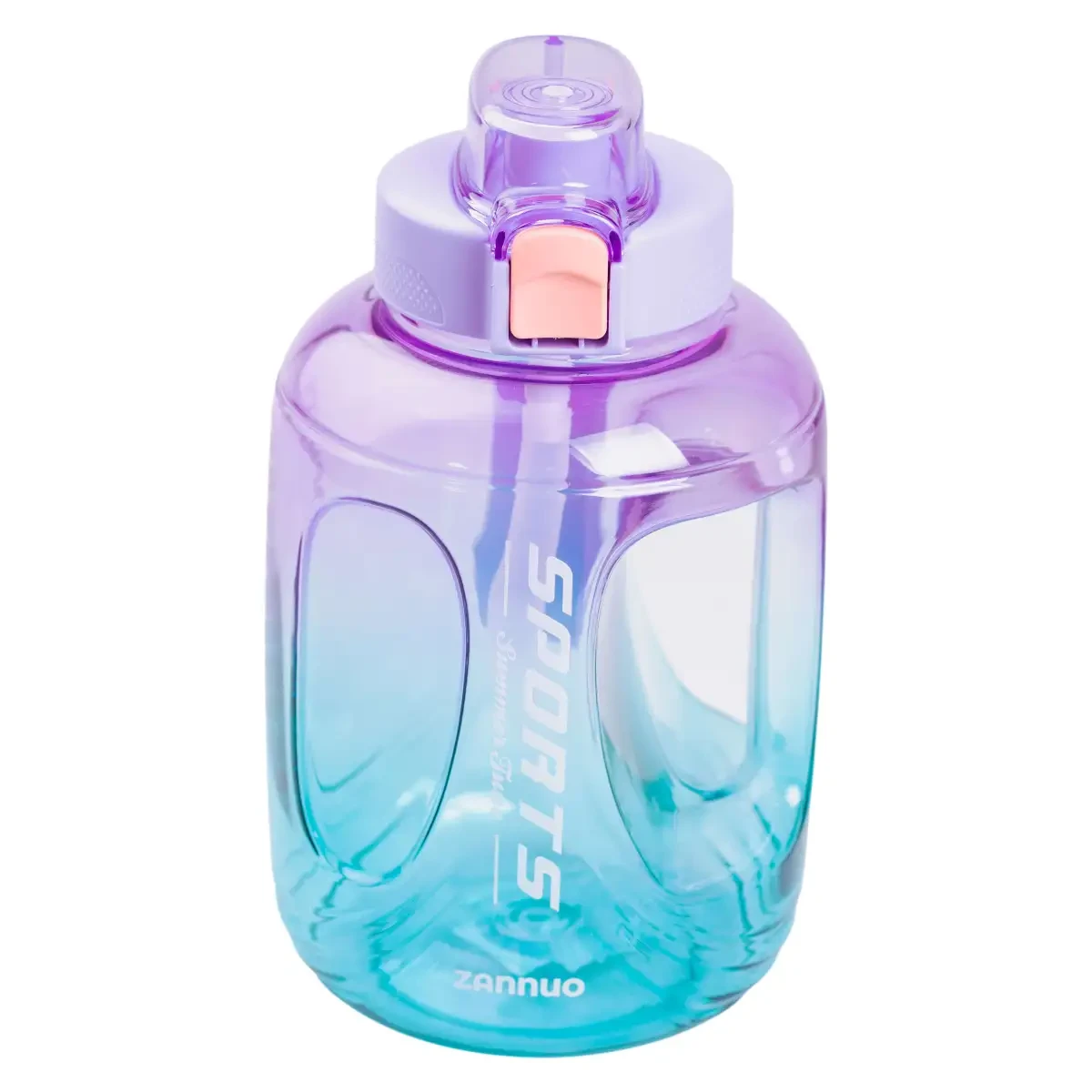 Бутылка для воды Light House SPORTS LG-30195 VIO с мундштуком и ремешком 1,6 л Фиолетовый