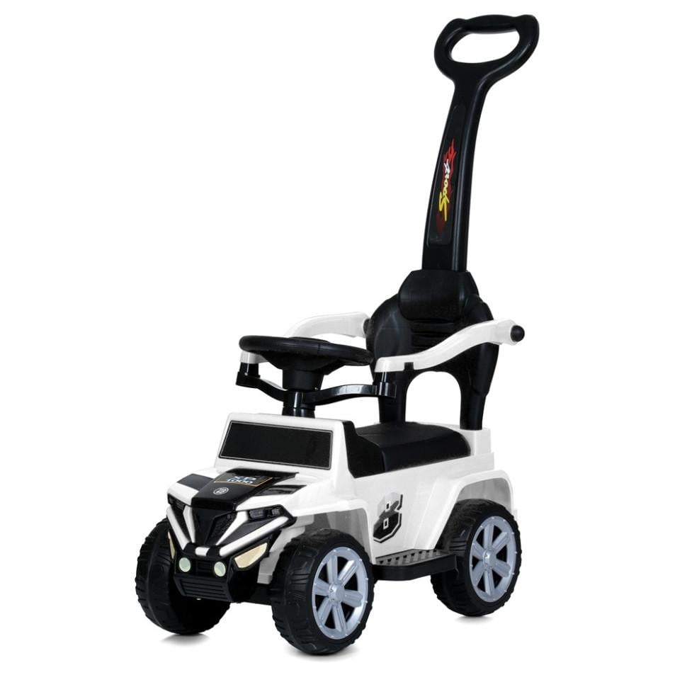 Толокар детские Bambi с родительской ручкой 65 см Белый (DK-170-K-151)