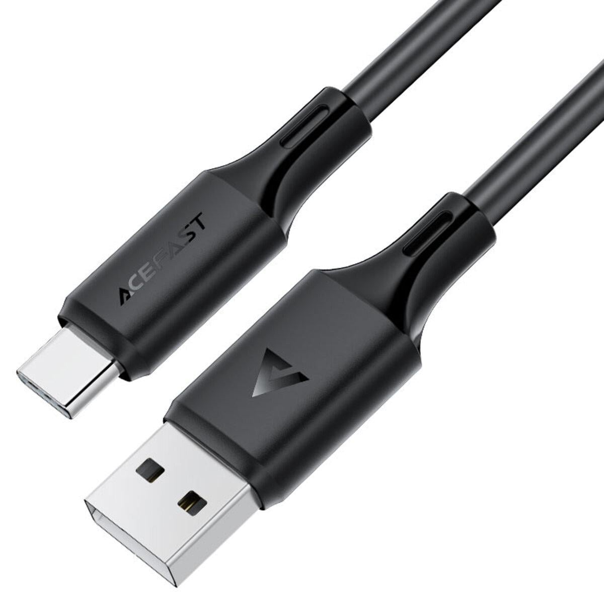 Кабель Acefast C17-04 USB to Type-C Silicone Charging Data Cable 3A 1,2 м Black (6974316284178) Кабель Acefast C17-04 USB to Type-C Silicone Charging Data Cable 3A 1,2 м Black (6974316284178)