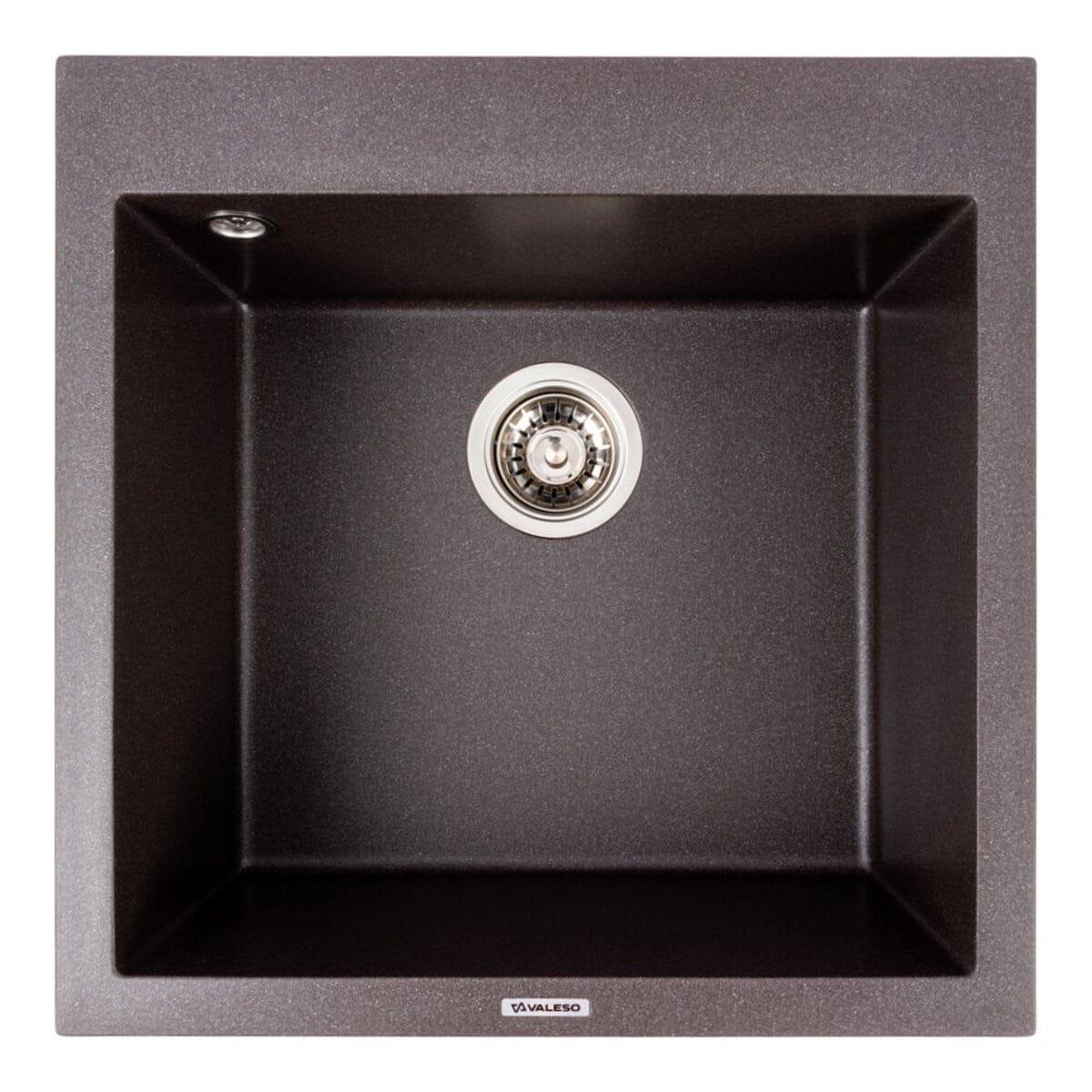 Мойка гранитная Valeso Galax 500х500 врезная квадратная Гренадин матовый (PLTM-SP000049251)