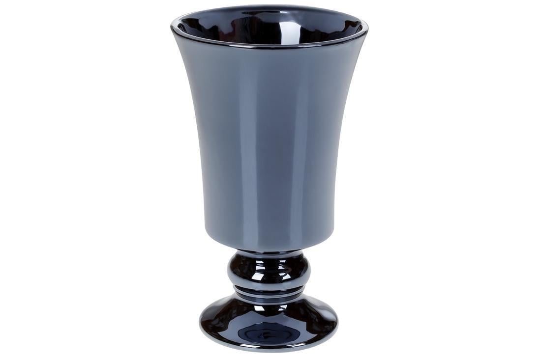 Ваза керамическая Bonadi Кубок 20 см Полуночный синий перламутр (733-355)