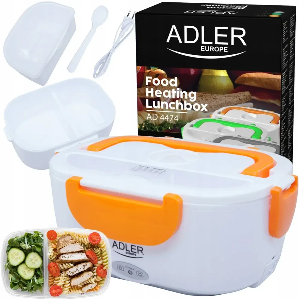 Ланч-бокс с подогревом Adler AD 4474 Оранжевый - фото 5