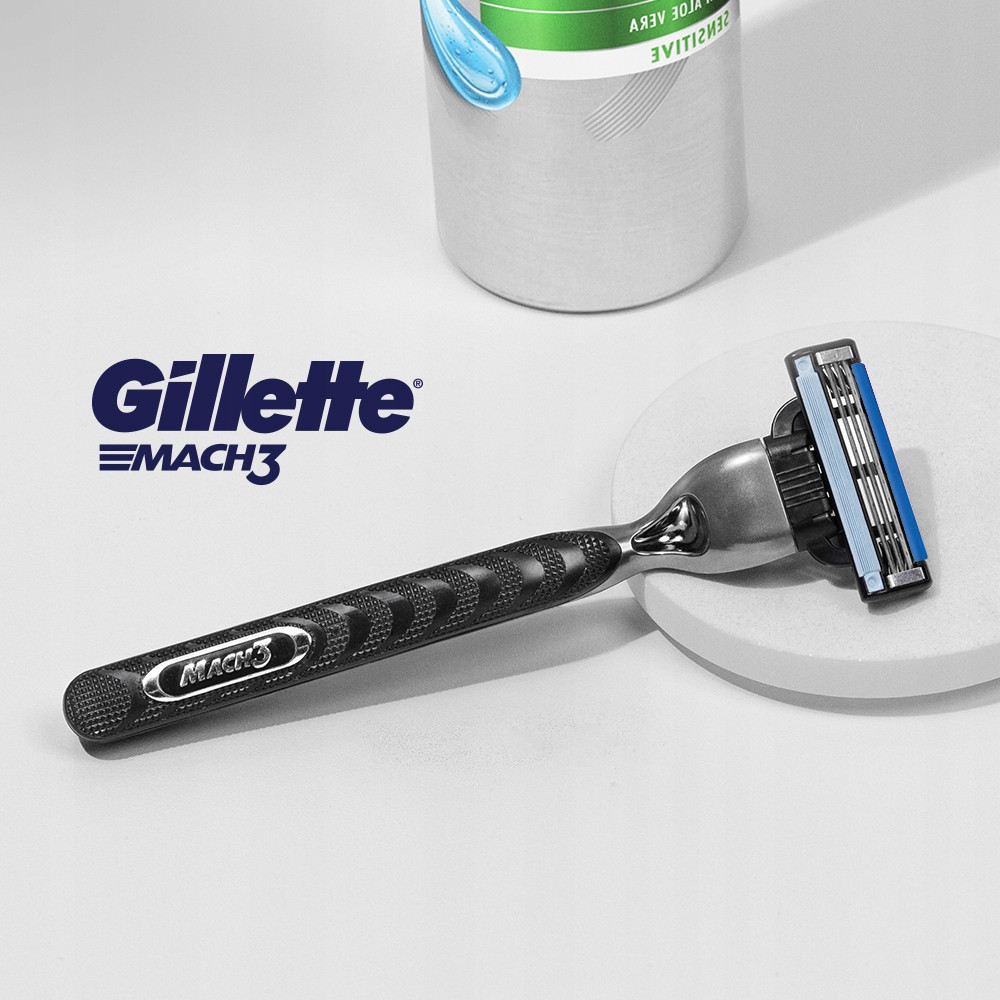 Станок для бритья мужской GILLETTE Mach3 и 3 картриджа - фото 7 Станок для бритья мужской GILLETTE Mach3 и 3 картриджа - фото 7