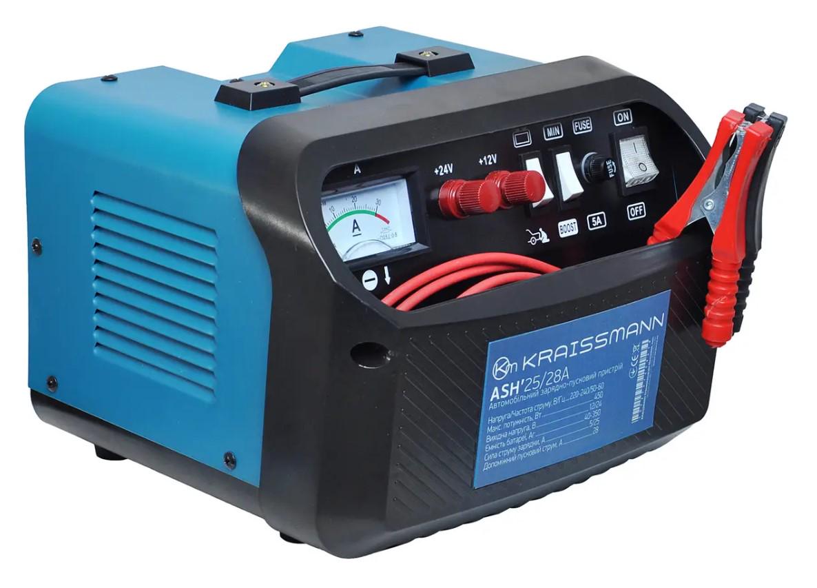 Пристрій зарядний KRAISSMANN 2 8A/450 Вт/12/24 В/5-25 А/28 А (ASH'25)