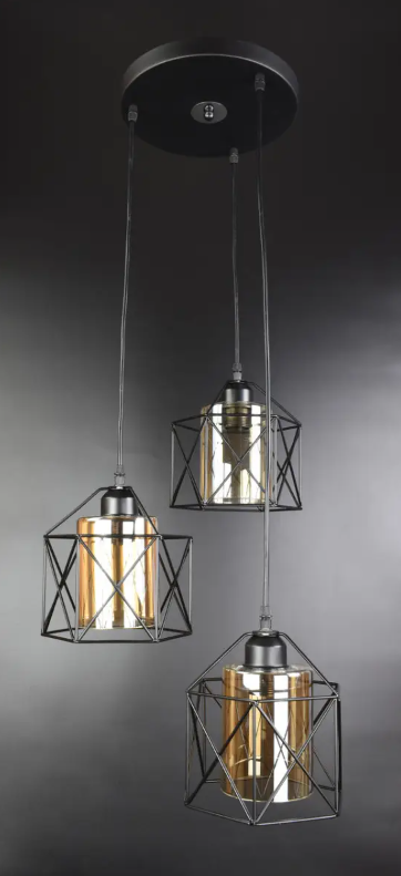 Люстра потолочная подвесная в стиле LOFT 11770/3-br Черный (NA005078)