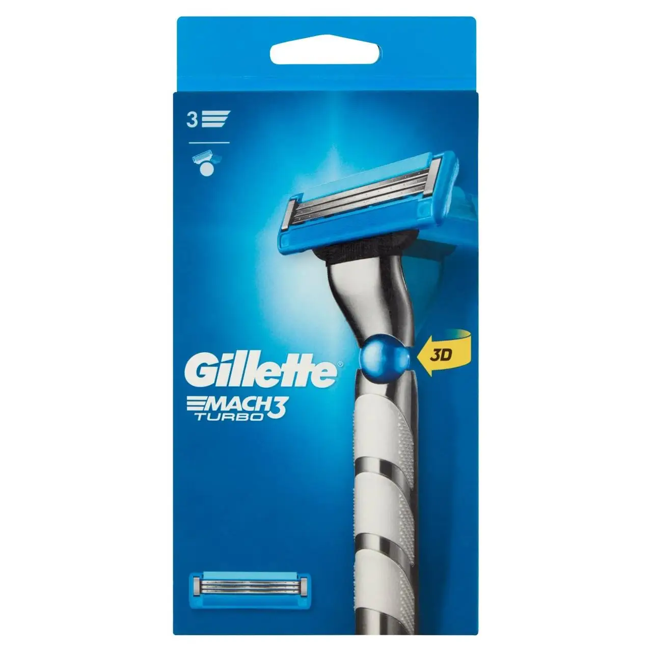 Станок для гоління Gillette Mach3 Turbo з 1 змінним лезом (13342668)