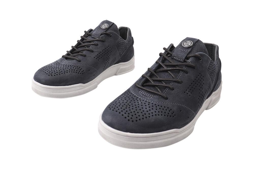 Кроссовки мужские Samas из кожи-нубука на низком ходу на шнуровке р. 40 Синий (21-21LTCP) - фото 5 Кроссовки мужские Samas из кожи-нубука на низком ходу на шнуровке р. 40 Синий (21-21LTCP) - фото 5