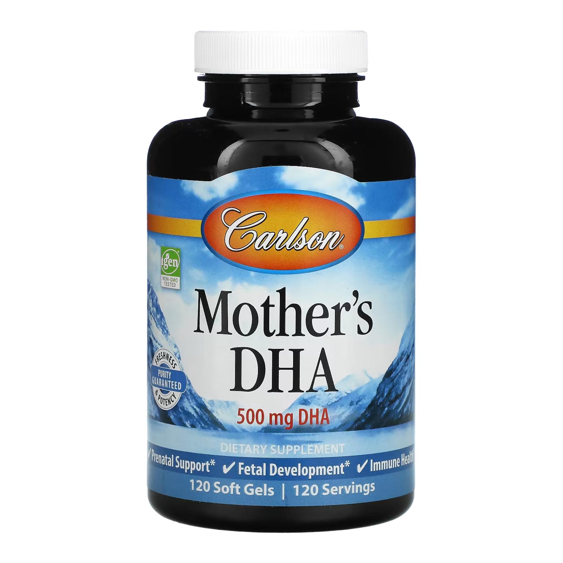 Жирные кислоты Mother's DHA 500 mg 120 softgels (2023-10-3890) Жирные кислоты Mother's DHA 500 mg 120 softgels (2023-10-3890)