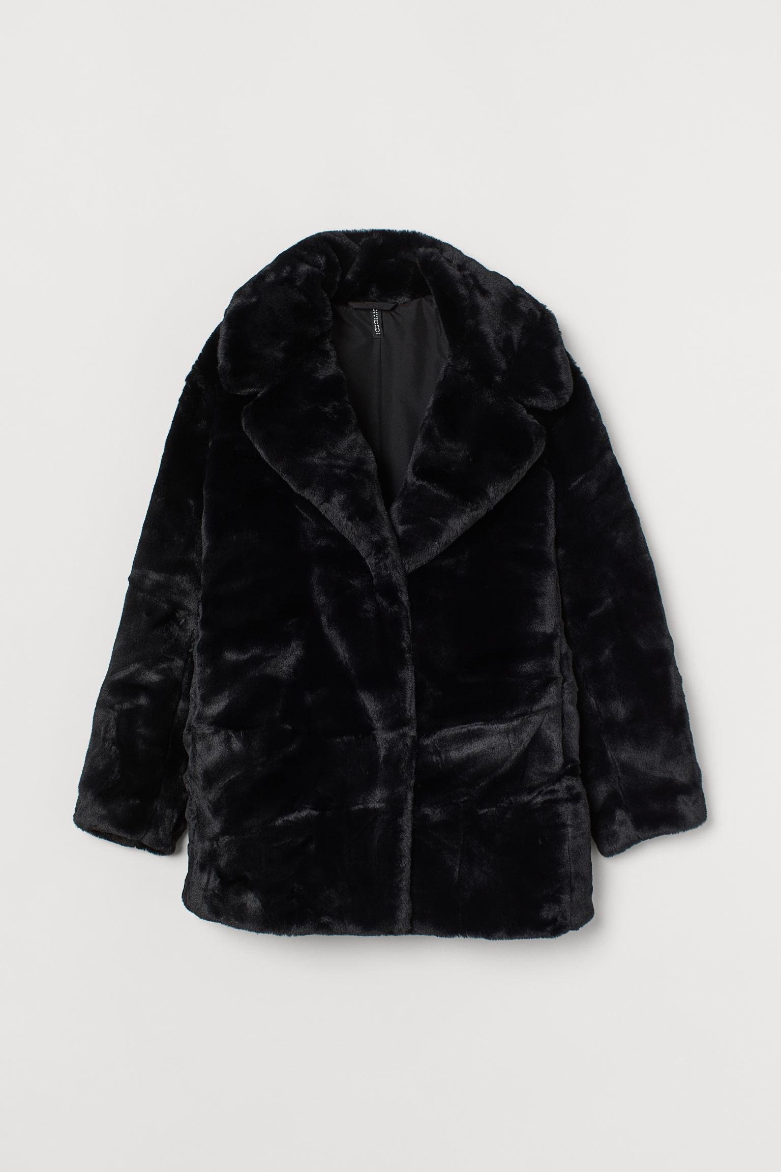 Шуба H&M M Черный (10088709822)