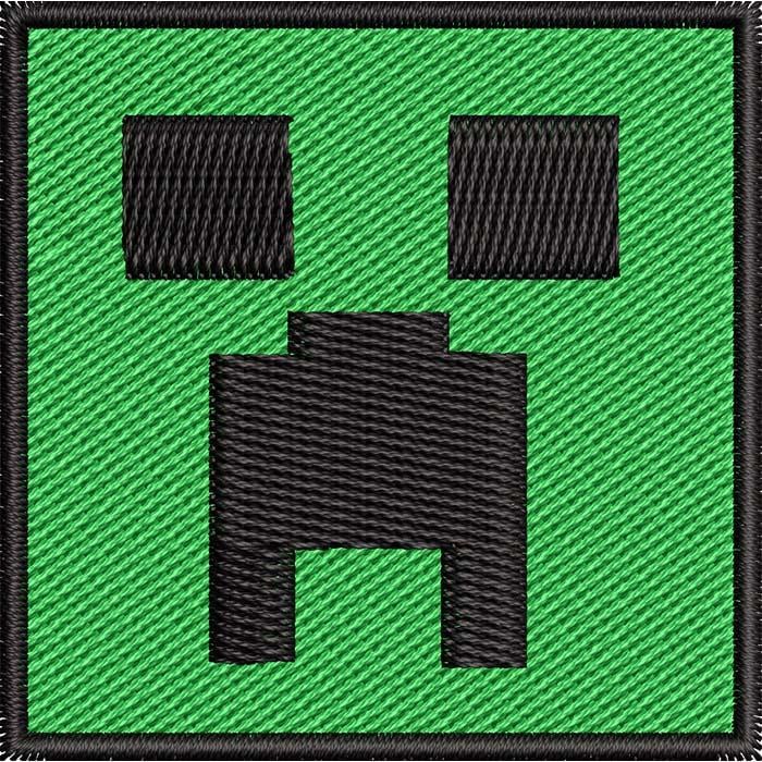Нашивка патч голова Creeper из Minecraft 5x5 см (160780330)