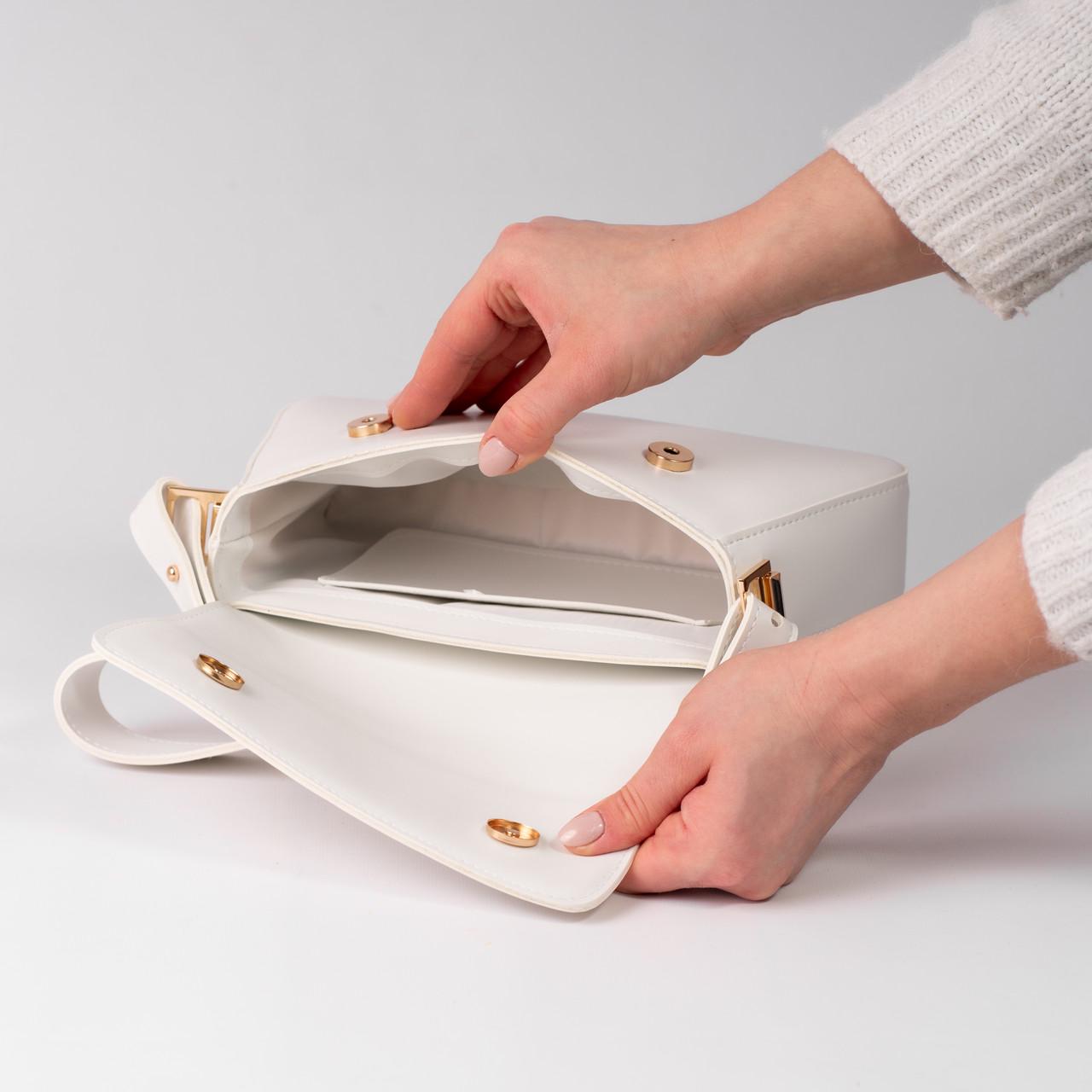 Сумка женская багет XENIA № 26-24 Белый - фото 4 Сумка женская багет XENIA № 26-24 Белый - фото 4