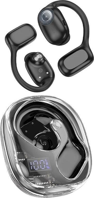 Навушники бездротові Hoco EA3 Bluetooth гарнітура Black (38207)