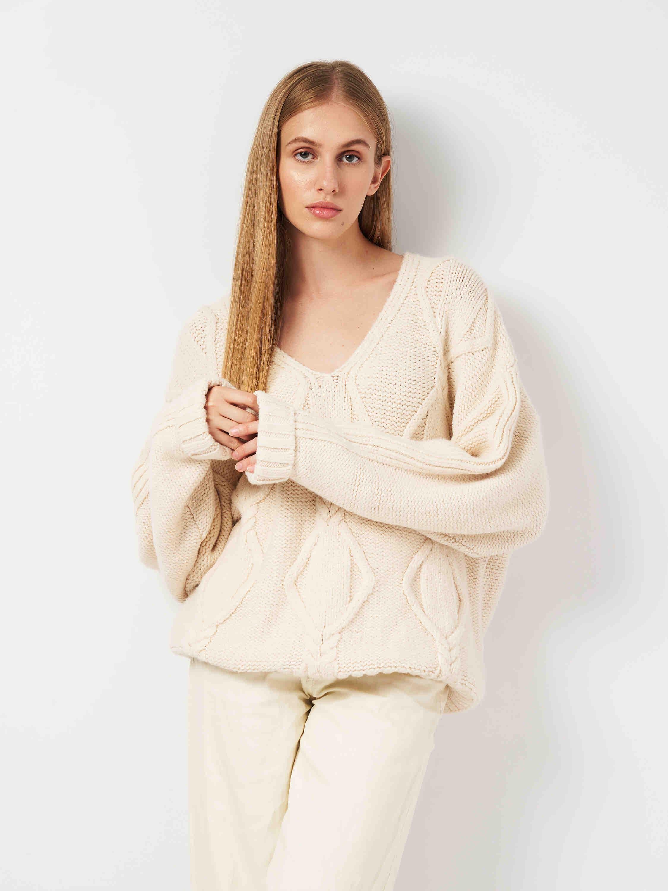 Свитер оверсайз S Молочный (2090874ral)