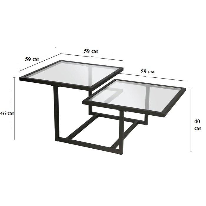 Журнальний столик GoodsMetall ЖС122 1200х600х460 мм (1178444465) - фото 3