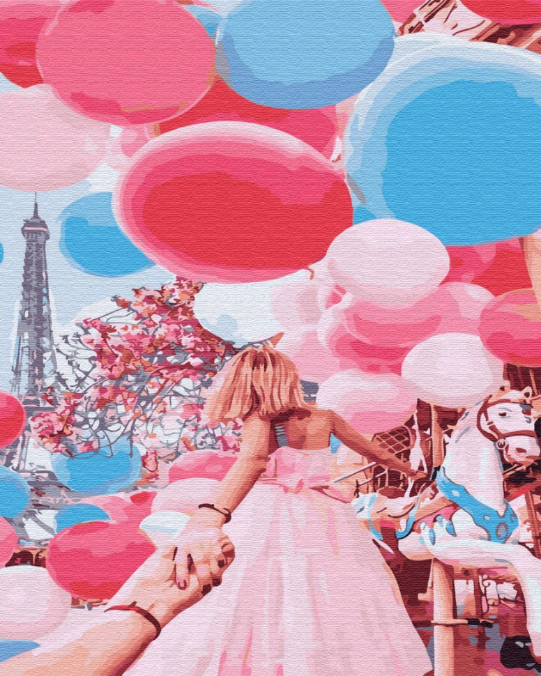 Картина по номерам Brushme Следуй за мной: Париж (GX34847)