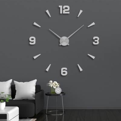 Годинник настінний 3D NC Арабські 2-W 130 см Білий (1984705568)