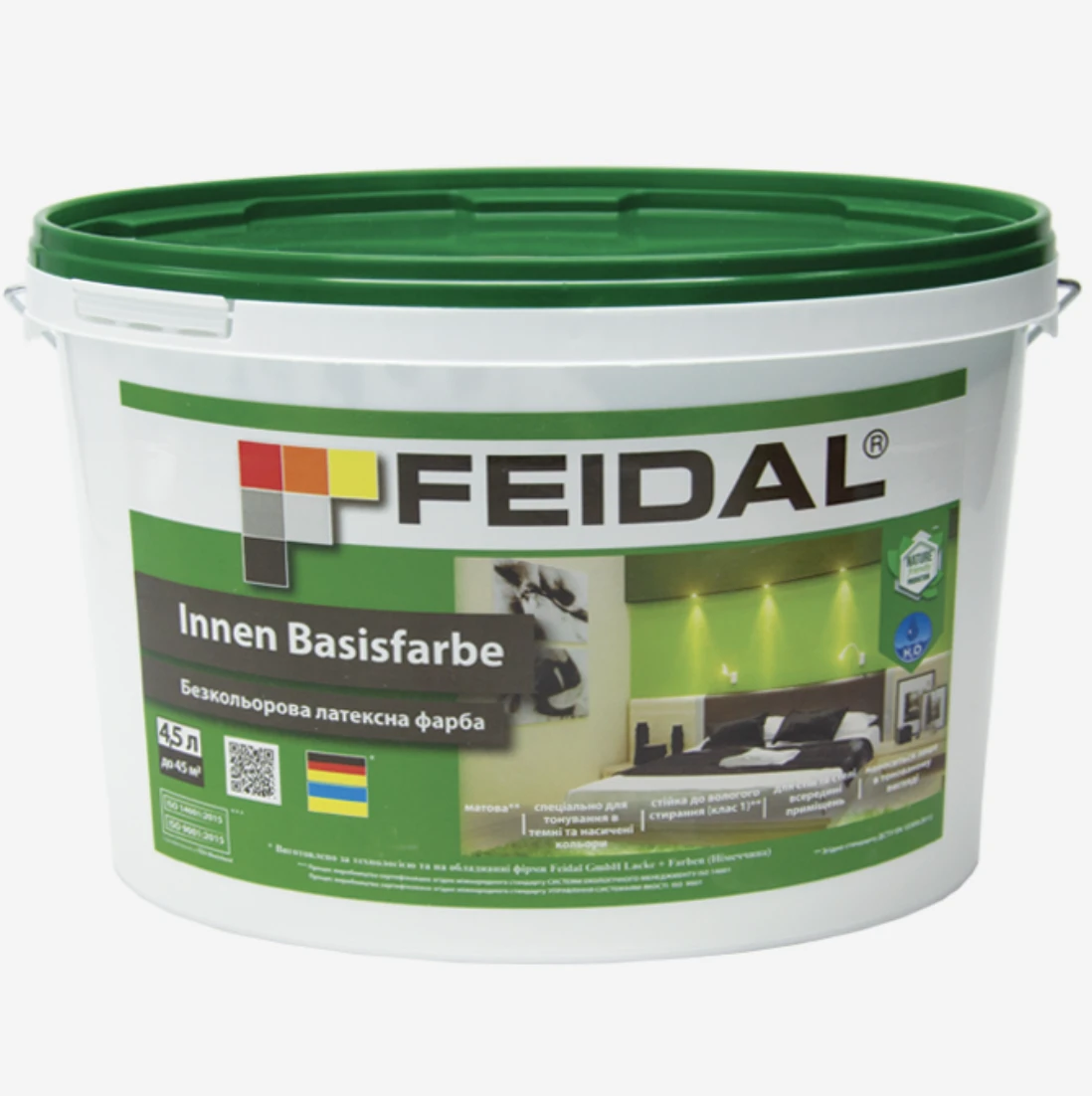 Краска латексная Feidal Innen Basisfarbe бесцветная 4,5 л (1886454962)