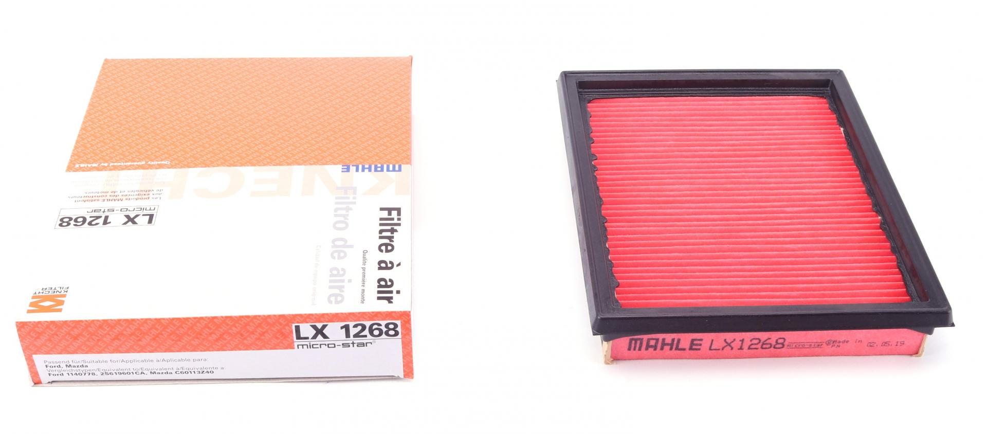 Фильтр воздушный KNECHT для Ford Fiesta 01-08/Mazda 2 1,2-1,6 03-07 (LX 1268)