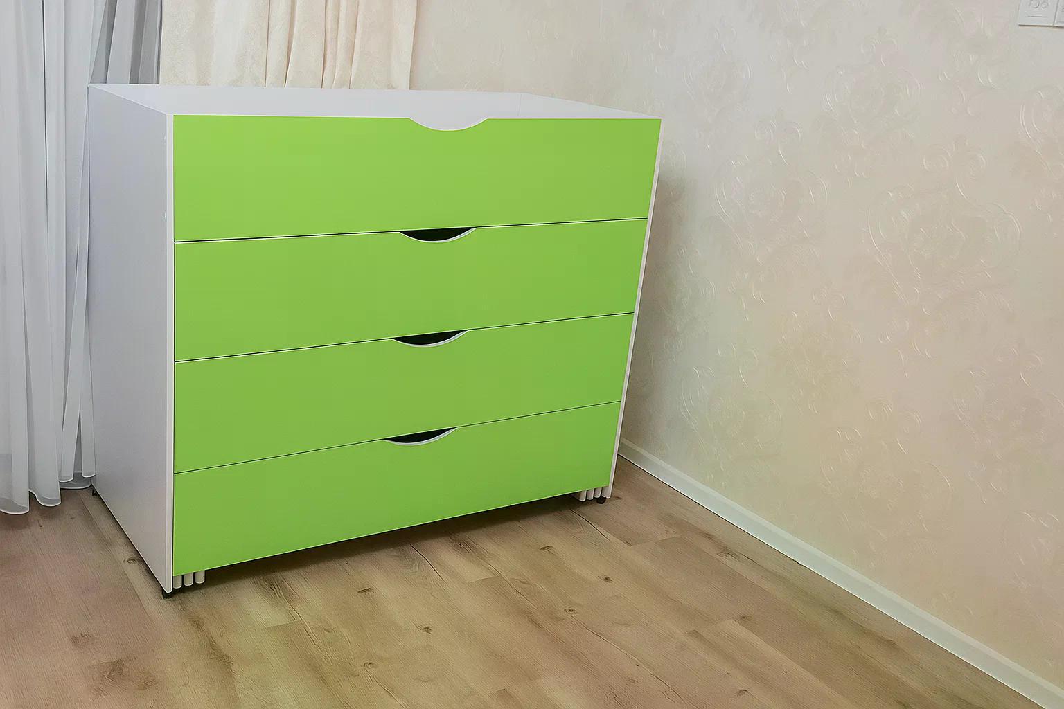 Кровать четырехярусная DS-25 для дошкольных учебных заведений Зеленый