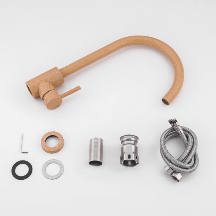 Смеситель для кухни Frap F40899-3 Песочный - фото 2 Смеситель для кухни Frap F40899-3 Песочный - фото 2