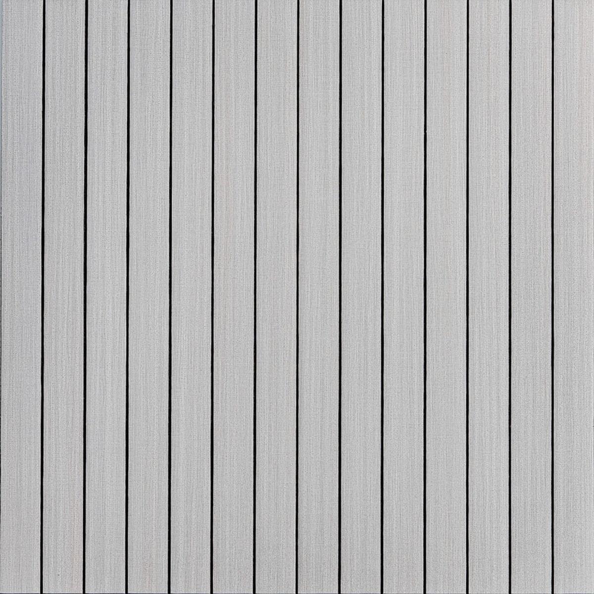 Покрытие виниловое самоклеющееся 3D рейки 600х600х2,8 мм Белый шпон (SW-00002197)