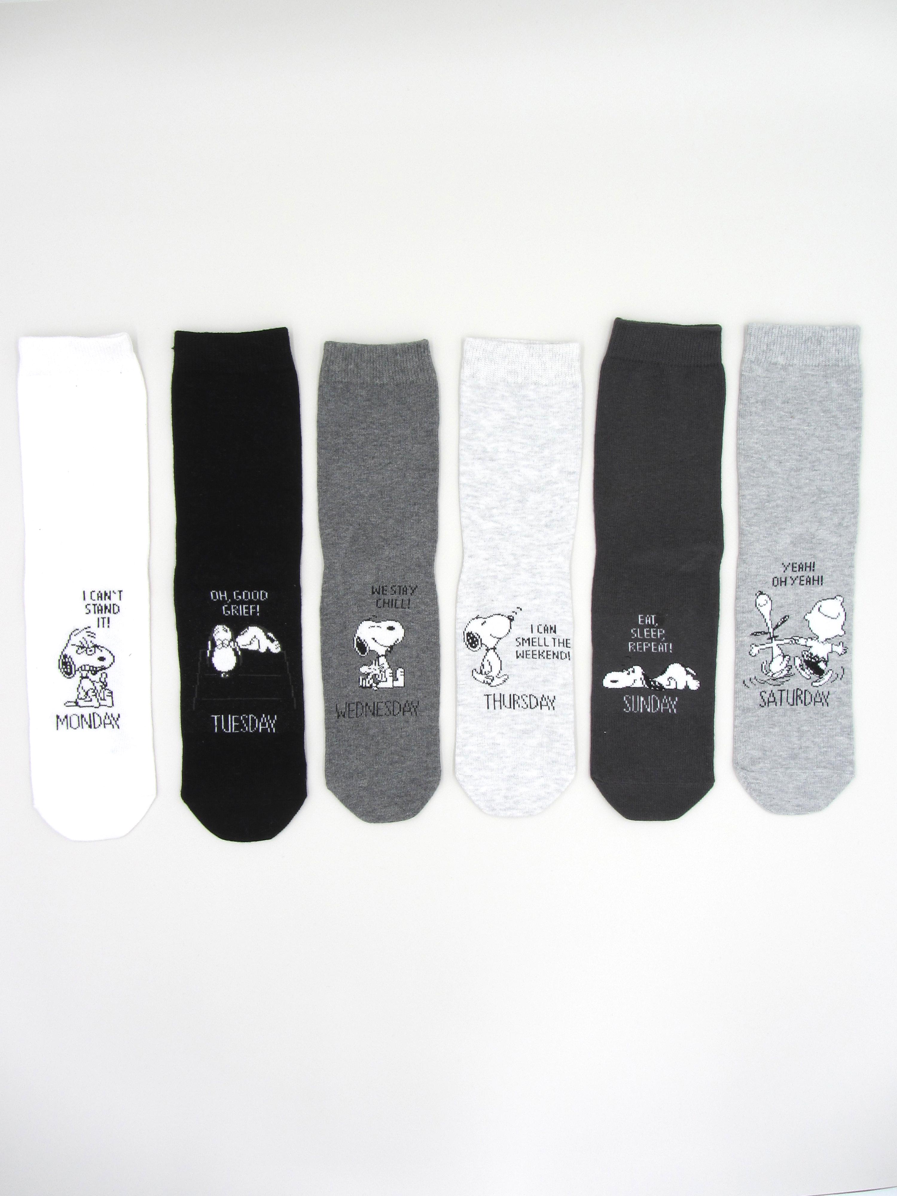 Носки C&A 6 пар р. 35-38 Серый/Белый/Черный (3365855)