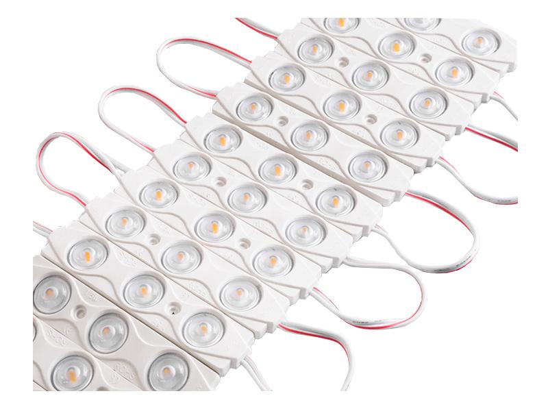 Модуль світлодіодний LEDUA 2835-3SMD 12V IP65 1,5 Вт з лінзою по 20 шт. пластина Білий теплий (3134) - фото 2 Модуль світлодіодний LEDUA 2835-3SMD 12V IP65 1,5 Вт з лінзою по 20 шт. пластина Білий теплий (3134) - фото 2